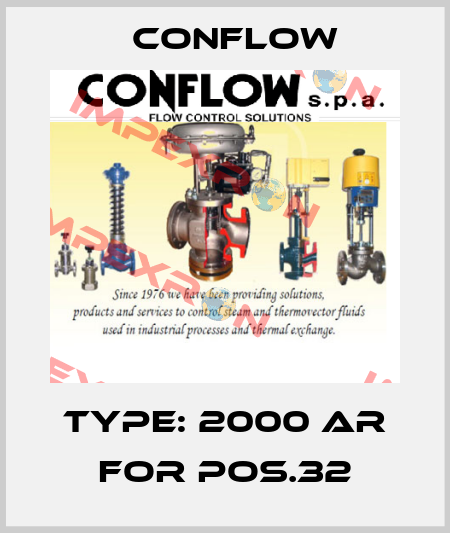 Type: 2000 AR for pos.32 CONFLOW
