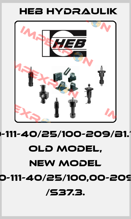 Z250-111-40/25/100-209/B1.1/S34 old model, new model Z250-111-40/25/100,00-209/B1.1 /S37.3. HEB Hydraulik