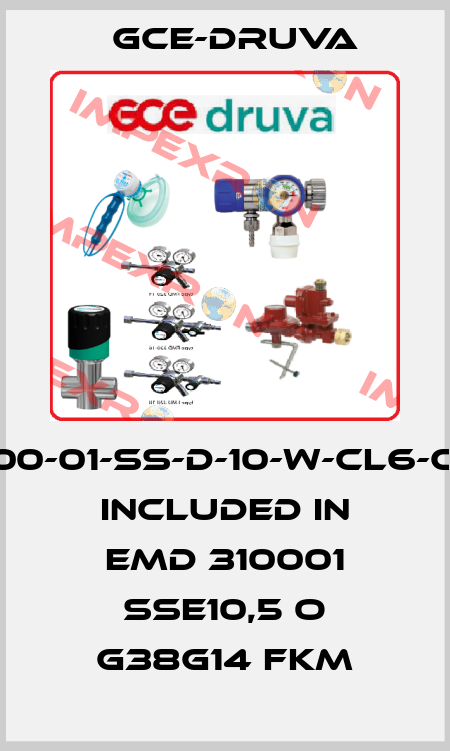 EMD3100-01-SS-D-10-W-CL6-CL6-O2, included in EMD 310001 SSE10,5 O G38G14 FKM Gce-Druva