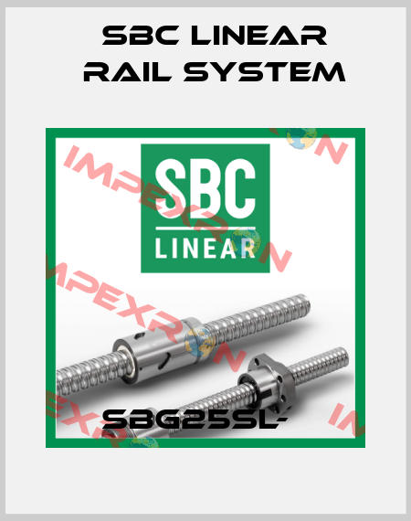 SBG25SL-С SBC Linear Rail System