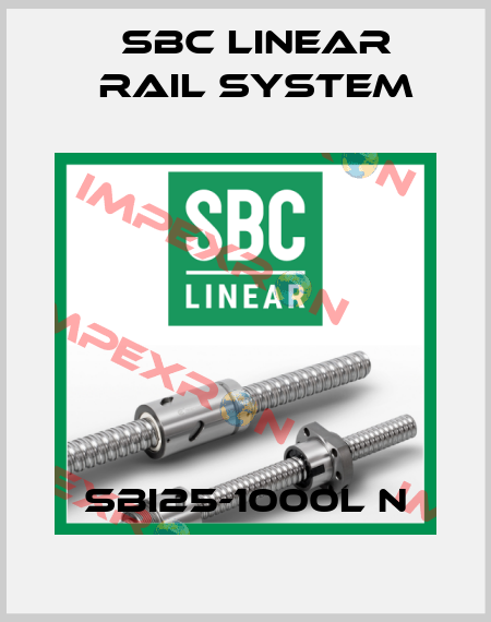 SBI25-1000L N SBC Linear Rail System
