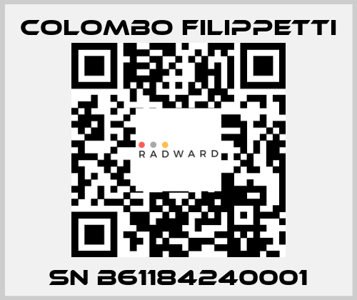 SN B61184240001 Colombo Filippetti