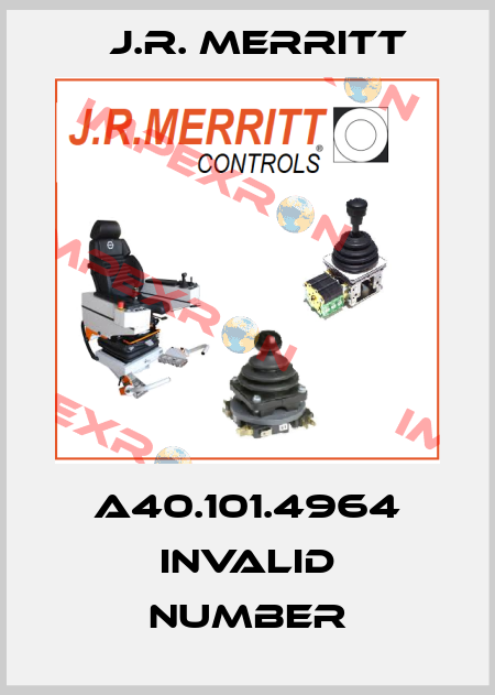 A40.101.4964 invalid number J.R. Merritt
