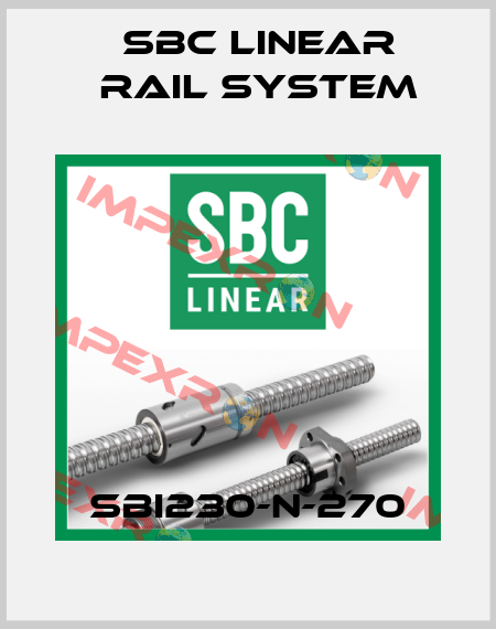 SBI230-N-270 SBC Linear Rail System