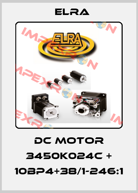 DC MOTOR 3450K024C + 10BP4+38/1-246:1 Elra