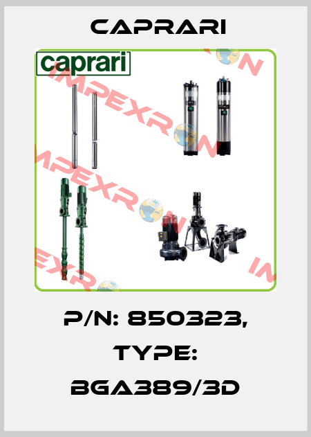 P/N: 850323, Type: BGA389/3D CAPRARI 