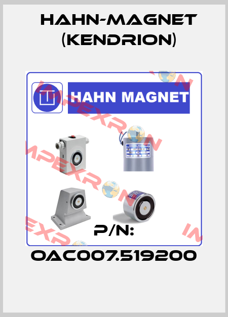 P/N: OAC007.519200 HAHN-MAGNET (Kendrion)