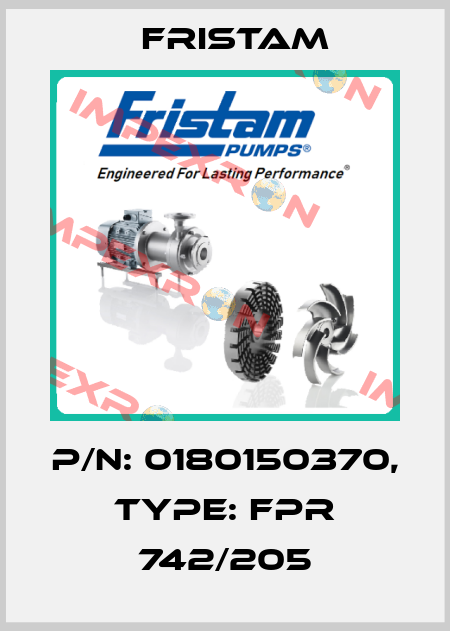 P/N: 0180150370, Type: FPR 742/205 Fristam
