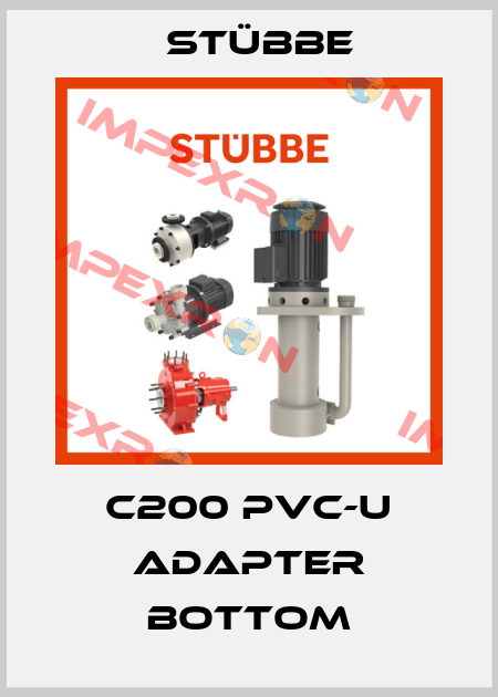 C200 PVC-U Adapter bottom Stübbe