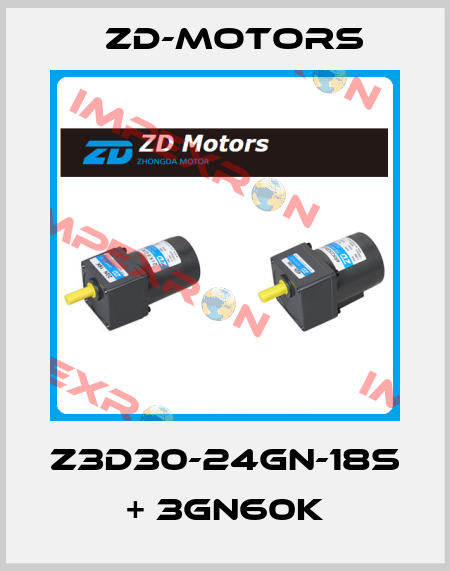 Z3D30-24GN-18s  + 3GN60K ZD-Motors