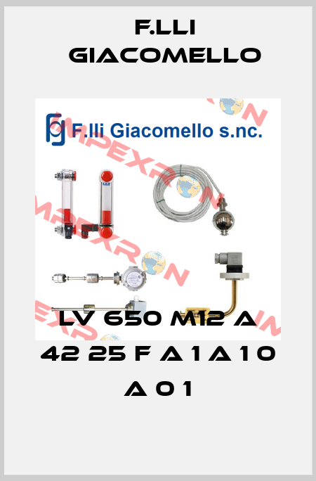 LV 650 M12 A 42 25 F A 1 A 1 0 A 0 1 F.lli Giacomello