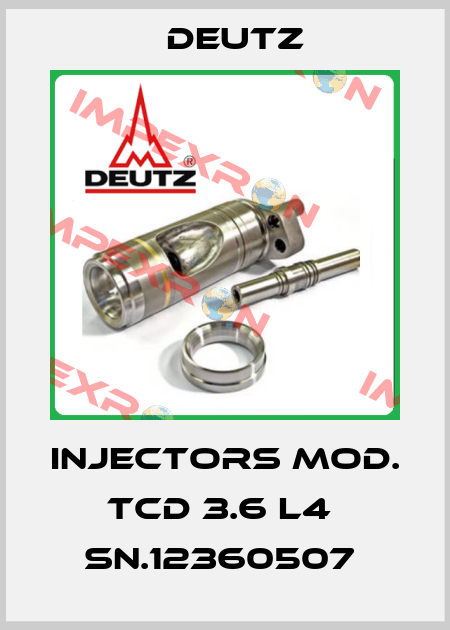  Injectors Mod. TCD 3.6 L4  SN.12360507  Deutz