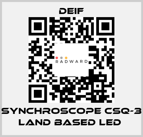 SYNCHROSCOPE CSQ-3 LAND BASED LED  Deif