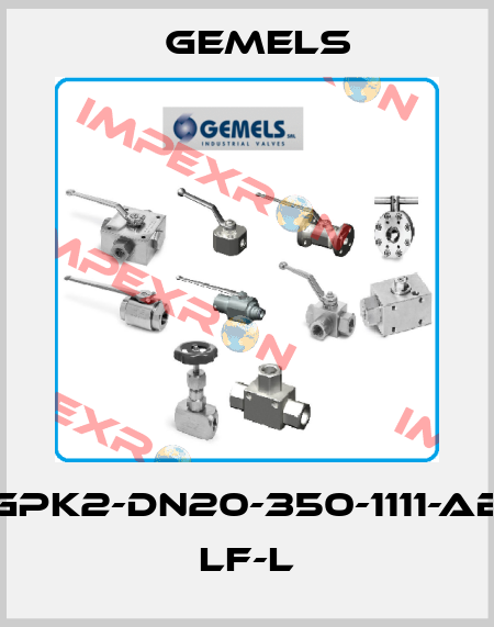 GPK2-DN20-350-1111-AB LF-L Gemels