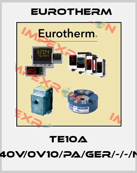 TE10A TE10A/25A/240V/0V10/PA/GER/-/-/NOFUSE/-/-/00 Eurotherm