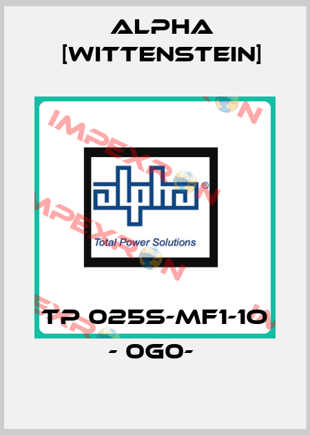 TP 025S-MF1-1O - 0G0-  Alpha [Wittenstein]