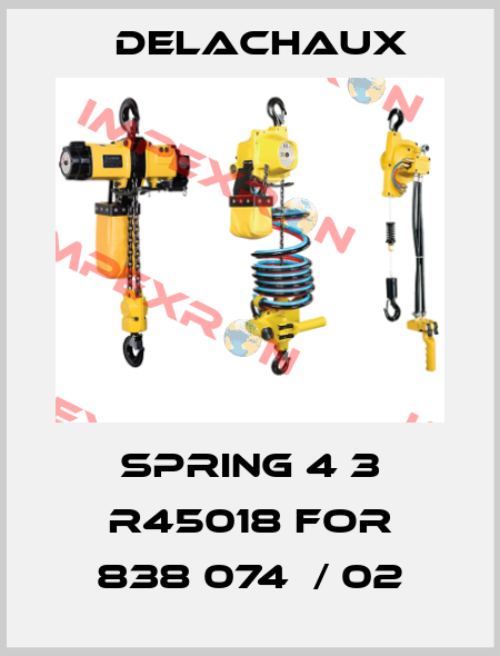  spring 4 3 R45018 for 838 074  / 02 Delachaux