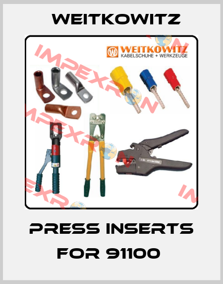 press inserts for 91100  WEITKOWITZ