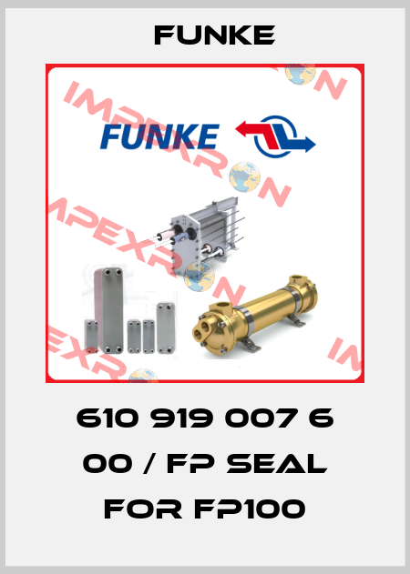 610 919 007 6 00 / FP seal for FP100 Funke