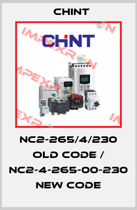 NC2-265/4/230 old code / NC2-4-265-00-230 new code Chint