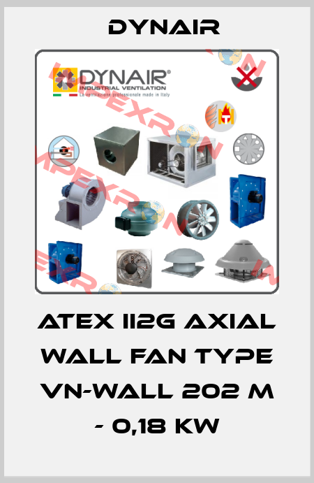 Atex II2G Axial wall fan type VN-Wall 202 M - 0,18 kW Dynair