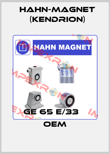 GE 65 E/33    oem HAHN-MAGNET (Kendrion)