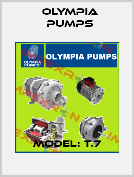 Model: T.7 OLYMPIA PUMPS