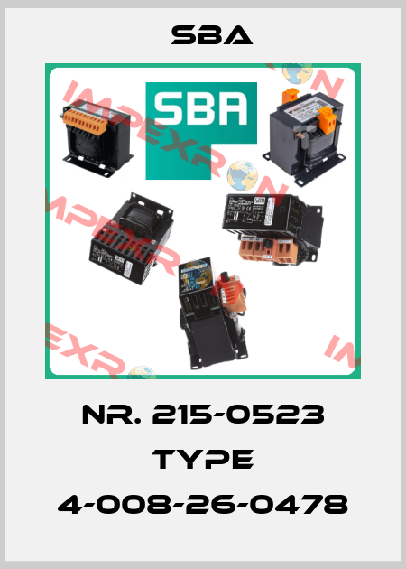 Nr. 215-0523 Type 4-008-26-0478 SBA