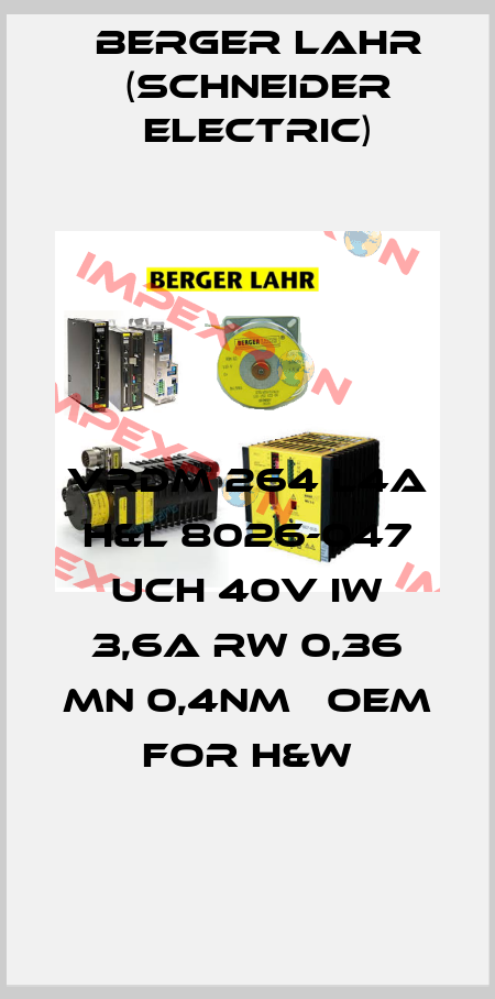 VRDM 264 L4A H&L 8026-047 UCH 40V IW 3,6A RW 0,36 MN 0,4NM   OEM for H&W Berger Lahr (Schneider Electric)