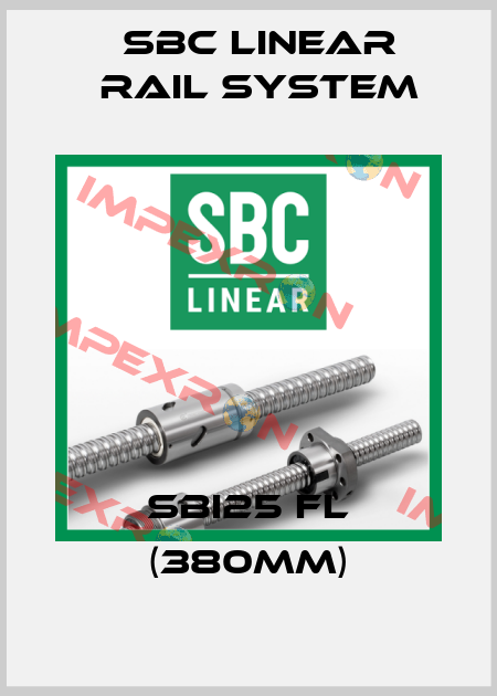 SBI25 FL (380mm) SBC Linear Rail System