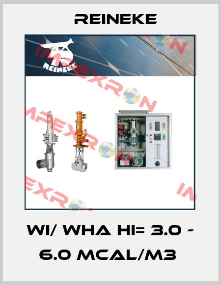 WI/ WHA HI= 3.0 - 6.0 MCAL/M3  Reineke