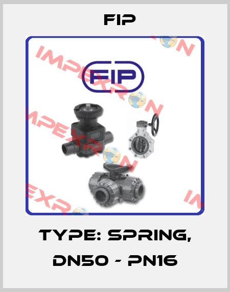 TYPE: SPRING, DN50 - PN16 Fip