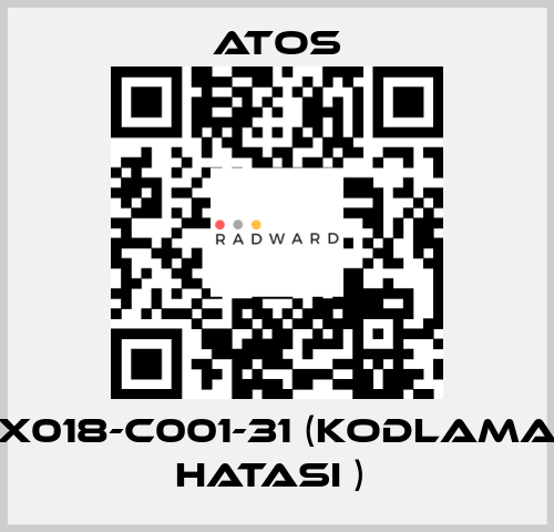 X018-C001-31 (KODLAMA HATASI )  Atos