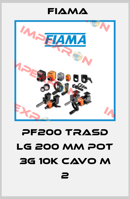 PF200 TRASD LG 200 MM POT 3G 10K CAVO M 2 Fiama