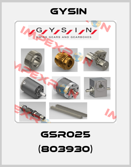 GSR025 (803930) Gysin
