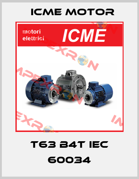 T63 B4T IEC 60034 Icme Motor