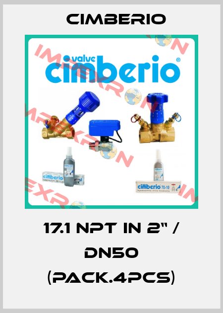 17.1 NPT in 2“ / DN50 (pack.4pcs) Cimberio