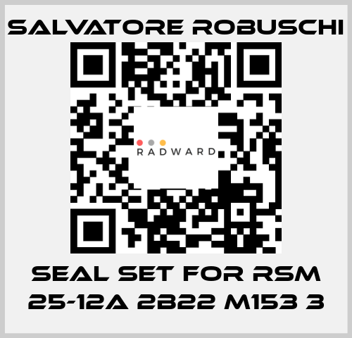 seal set for RSM 25-12A 2B22 M153 3 SALVATORE ROBUSCHI
