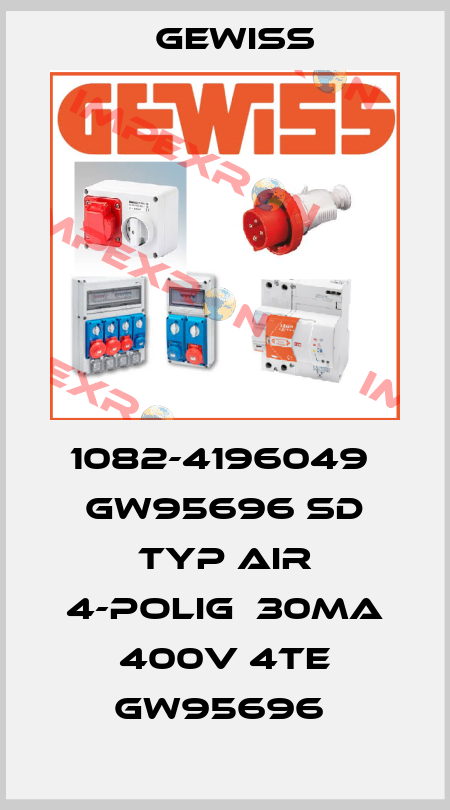1082-4196049  GW95696 SD Typ AIR 4-polig  30mA 400V 4TE GW95696  Gewiss