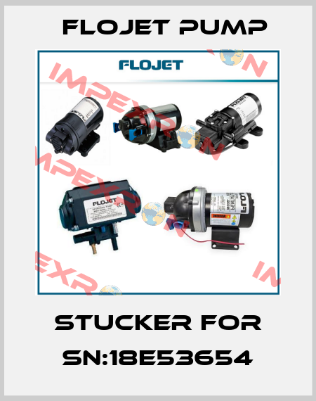 stucker for SN:18E53654 Flojet Pump