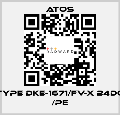 Type DKE-1671/FV-X 24DC /PE Atos