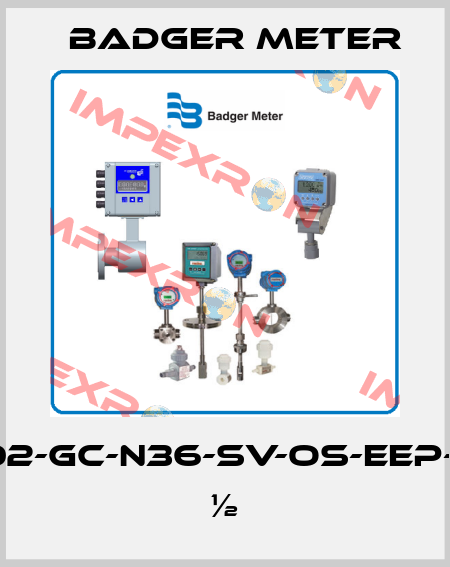 1002-GC-N36-SV-OS-EEP-36 ½ Badger Meter