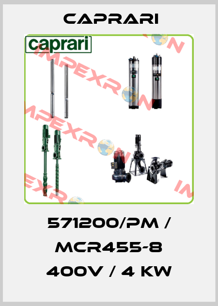 571200/PM / MCR455-8 400V / 4 KW CAPRARI 