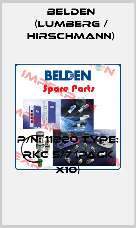 P/N: 11220 Type: RKC 5/7 (pack x10) Belden (Lumberg / Hirschmann)