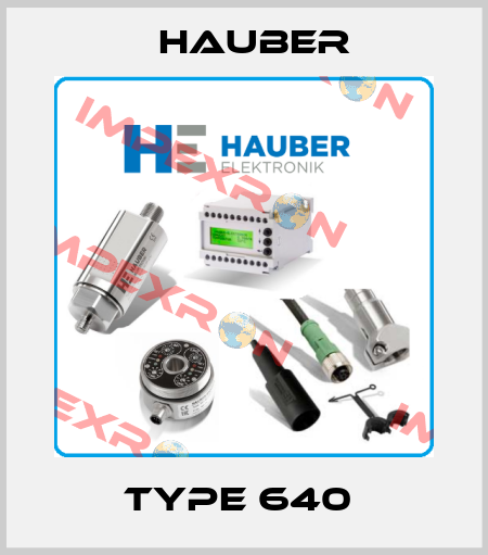 type 640  HAUBER