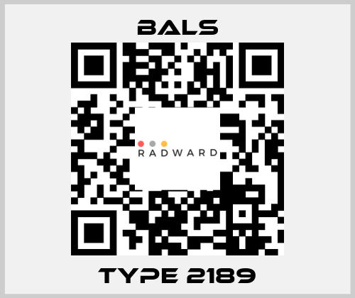 Type 2189 Bals