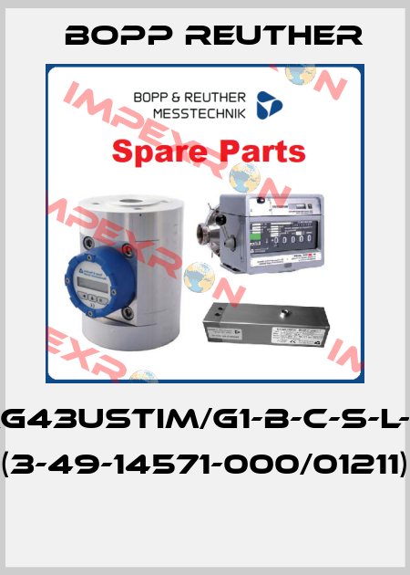 OI50AG43USTIM/G1-B-C-S-L-99-99 (3-49-14571-000/01211)  Bopp Reuther