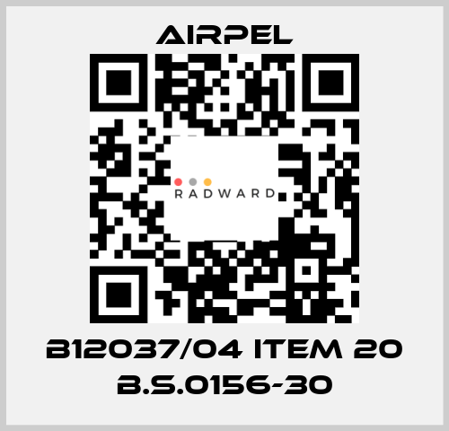 B12037/04 ITEM 20 B.S.0156-30 Airpel