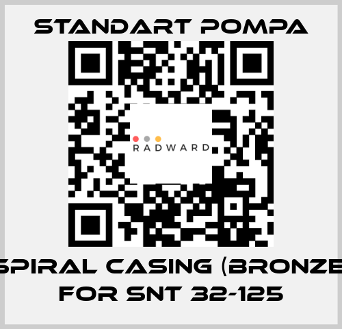 Spiral casing (bronze) for SNT 32-125 STANDART POMPA