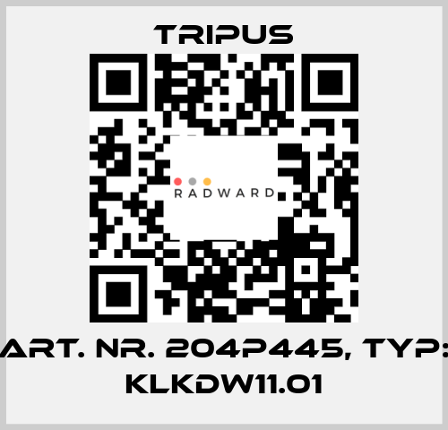 art. nr. 204P445, typ: KLKDW11.01 Tripus
